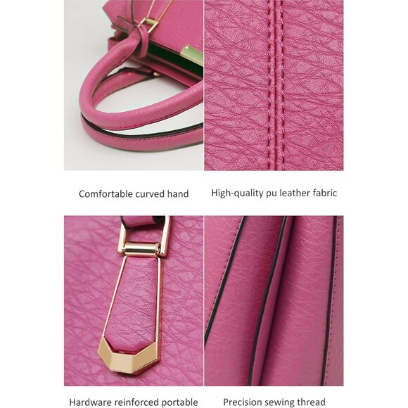 Spacious Elegant Satchel Handbag with Multiple Pockets - Perfect Gift Option - Picture 2 of 7